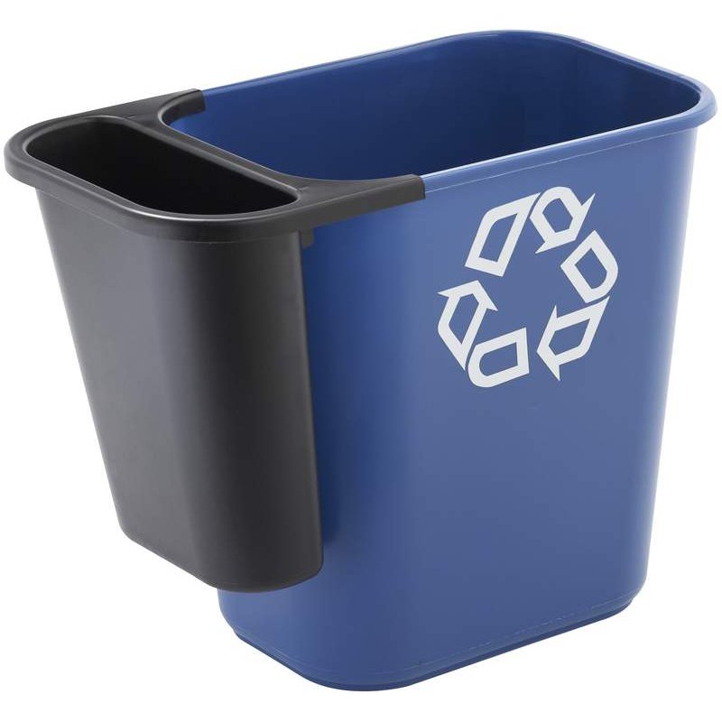 Rubbermaid corbeille, rectangulaire, noir, 26,6 litres